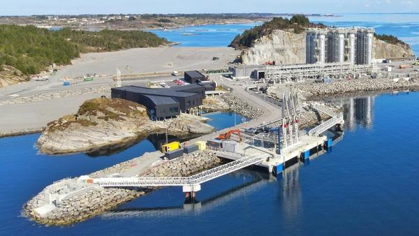 The Northern Lights Carbon Capture and Storage facilities at Øygarden outside of Bergen